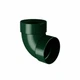 Отвод трубы RainWay двухмуфтовый 87° 100 мм Зеленый, RAL 6009 - изображение 1