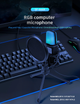 Мікрофон SF666R USB з RGB-підсвічуванням - зображення 6