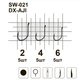 Гачки MiniMax DX-AJI SW-021 # 6 BLN 5шт. ring - зображення 2