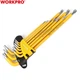Набор ключей шестигранных метрических с длинным рычагом Workpro PRO+ TORX CR-V 9 шт (WP222008) - изображение 5