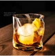 Низкий стакан для виски Old Fashion Wave 250 мл, янтарная - изображение 6