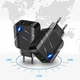 Зарядное устройство Блок питания для телефона Linktech TE-820 28W 2USB QC3.0+2.1A Блок для Samsung, iPhone, Xiaomi, Redmi, Huawei, Realme - изображение 3
