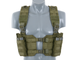 Розвантажувальний жилет 8Fields Chest Harness Split Front Olive - зображення 1