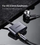 Переходник Ugreen CM193 кабель Type-C к 3.5mm + PD 3.0 60W для наушников Aluminium Grey (50596) - изображение 2