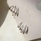 Бижутерия серьги-клипсы-каффы из медицинской стали Rhinestone Z0300 Silver 513 - изображение 1