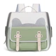 Рюкзак-переноска для кошек и собак 38х37х23 CosmoPet CP-66 Green - изображение 1