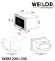Мікрохвильова піч Weilor WBM 2041 GSS - зображення 8