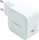 Мережевий зарядний пристрій CHOETECH GaN USB Type-C 45W PD 3.0 QC 3.0 PPS White (PD8007) - зображення 1