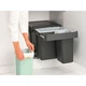 Бак для сміття Brabantia Sort&Go 3шт 10 л+10 л +20 л, темно-сірий+зелений (232541) - зображення 5