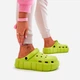 Chodaki damskie na platformie Beckett 38-39 Limonkowe (3073839422289/5905677430561) - obraz 1