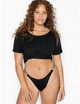 Трусики Victoria's Secret стринги со стразами черные S - изображение 4