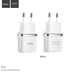 Hoco C11 СЗУ блок Smart 1USB 1A білий - изображение 1