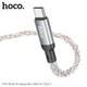 Hoco U112 кабель для зарядки та передачі даних Hoco U112 Shine USB до Type-C grey - изображение 3