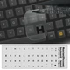 Наклейки на клавиатуру Munbi русский Clear Black (36552) - изображение 1