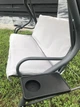 Садовая Качеля с Навесом для 3 Человек c Подстаканником Бежевая Gardenline VIP Beige 3-х местная до 220 кг с Тентом Польша - изображение 10