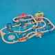 Дитяча залізниця з дерева Iekool, 134 деталі, 138x101 (Brio, Ikea, Playtive) A4146 - изображение 4