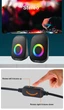 Компьютерная акустика колонки для пк Kisonli X7 с RGB подсветкой 6W - изображение 9