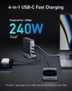Мережевий зарядний пристрій Anker Prime 240W GaN Desktop Charger для iPhone | MacBook - зображення 3