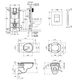Комплект 4 в 1: Інсталяція GROHE Rapid SL 3 в 1 3884966Q + Унітаз безободковий Kroner Oker WHI533536 RIMLESS з сидінням Slim Duroplast - зображення 2