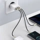 Мережевий зарядний пристрій Baseus Compact Quick Charger 2xUSB-A+Type-C 30W EU White - зображення 3