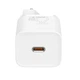 Мережевий зарядний пристрій з кабелем Baseus Super Si Quick Charger 1C 25W EU Sets White（ Mini White Cable Type-C to Type-C 3A 1m White） (TZCCSUP-L02) - изображение 3