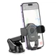 Автотримач для телефону HOCO H5 Integrity one-key car holder(center console) Black (6931474790934) - зображення 3