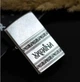 Комплект латунная зажигалка Zippo Street Chrome 207 кремниевая + бензин с индивидуальной гравировкой и надписью с откидной крышкой Серебристая - изображение 4