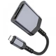 Перехідник Hoco UA25 2-in-1 card reader Lightning Колір Сірий - зображення 7