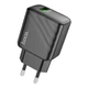 Сетевое зарядное устройство Hoco CS21A 1USB QC 18W Черный - изображение 1