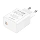 Сетевое зарядное устройство Borofone BA77A Insightful Type-C PD / QC 30W, White - изображение 5