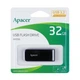 Флешка ЮСБ Apacer AH356 32Gb USB Flash Drive 3.2 пам'ять 32 Гб Black - зображення 2