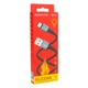 USB Borofone BX83 Silicone Type-C 3A Колір Червоний - зображення 2