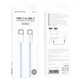 USB Borofone BX103 Original 60W Type-C to Type-C Цвет Голубой - изображение 2