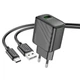 Сетевое зарядное устройство Hoco CS21A 1USB QC 18W+USB to Type-C Черный - изображение 4