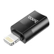 Перехідник Hoco UA17 iP Male to Type-C female USB2.0 adapter Колір Чорний - зображення 5