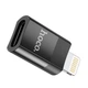 Перехідник Hoco UA17 iP Male to Type-C female USB2.0 adapter Колір Чорний - зображення 7