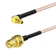Кабель антенный RP SMA Female - MMCX угловой 15 см переходник пигтейл RG316 для радиосистем, MikroTik, WiFi антенн - изображение 2