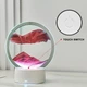 Настольная LED лампа - ночник Песочные Часы 3D Moving Sands Capes USB светильник - изображение 5