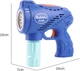 Іграшковий дитячий пістолет який генерує бульбашки Space Bubble Gun синій (AUAU06) - зображення 3