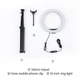 Тримач з кільцевим освітленням JOYROOM Touch Selfie Ring Light JR-ZS228 AKL01 | 10", 2A, 2700-5700K | - зображення 3