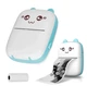 Принтер детский аккумуляторный Mini printer Cat Ears 8499 Bluetooth Голубой - изображение 2