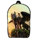 Рюкзак Як приручити дракона (School Gear bag Беззубик 03) чорний, 39 х 27 х 14 см - зображення 1