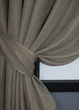 Комплект коротких штор VR-Textil Микровелюр SPARTA № 1195ш 130х170 см 2 шт Темно-бежевый (35-0145) - изображение 3