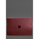 Кожаный чехол-конверт на магнитах для MacBook 15 дюйм, бордовый, натуральная кожа Crazy Horse, ручная работа, 38×25,5 см 58672 - изображение 2