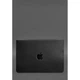 Кожаный чехол-конверт на магнитах для MacBook 14 дюйм, черный, натуральная кожа Crazy Horse, ручная работа, 34,3×24,5 см 58669 - изображение 2