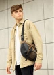 Спортивна сумка чоловіча на пояс через плече з текстилю велика Sambag Чорний 35341 - зображення 5