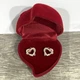 Серьги с цирконами "Переплетение двух сердец" медзолото 18К Xuping Jewelry в бархатной коробочке (6620) - изображение 1