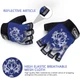 Перчатки велосипедные Sporty беспалые спортивные Wolf Blue - изображение 3