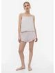 Пижамные шорты женские большого размера H&M A2904-11541852 XL Бежевые (3130205391) - изображение 1