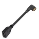 Кабель переходник Mini HDMI штекер на HDMI разъем Full HD 1080P, 16 см -Вправо (A-486920) - изображение 1